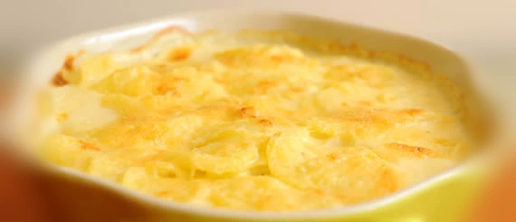 molde con patatas con leche de coco horneadas